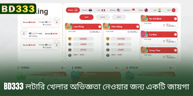 BD333 হলো অনলাইন লটারি গেমিংয়ের অভিজ্ঞতা নেওয়ার সেরা জায়গা